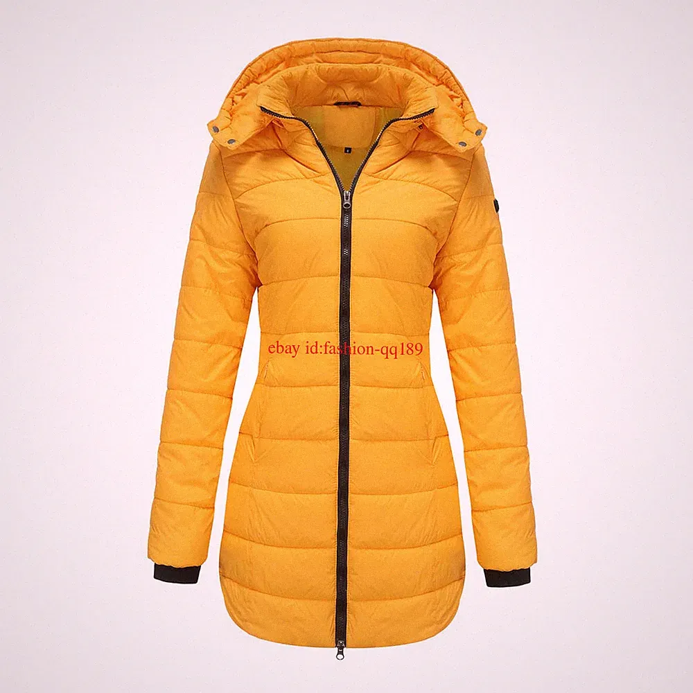 2026 Damen Winter jacke Steppjacke Winter mantel Abnehmbar Kapuze Parka EU36-50
