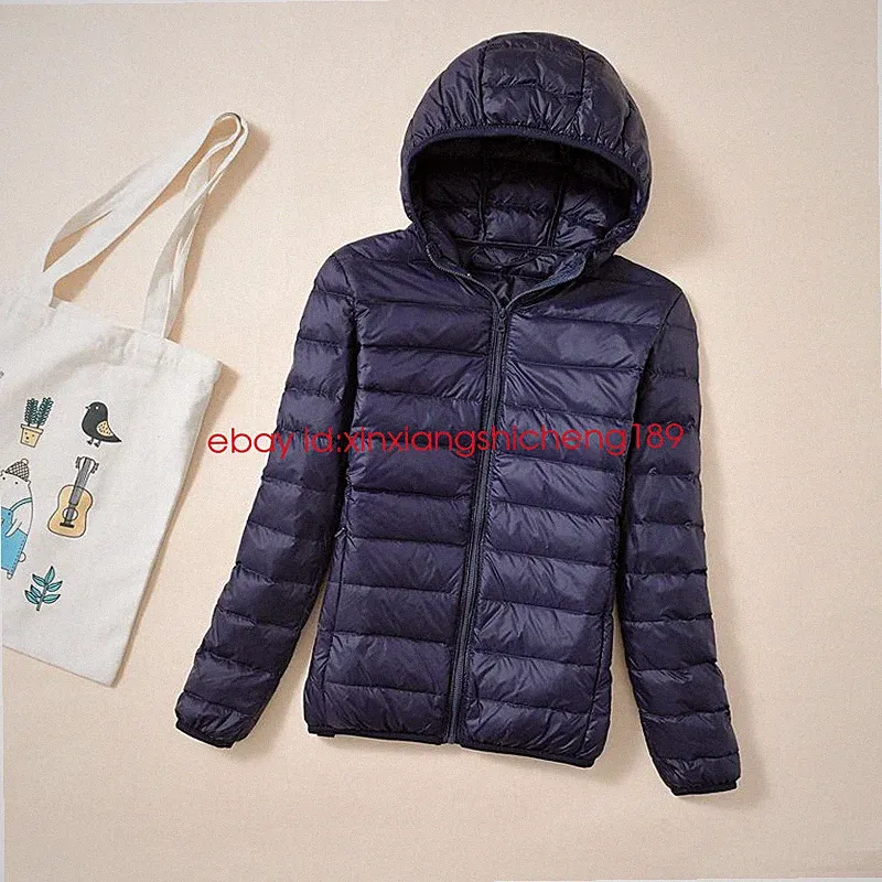 2026 Ultraleicht Damen jacke Daunen Kapuze Winter jacke Daunen jacke Mantel Neu