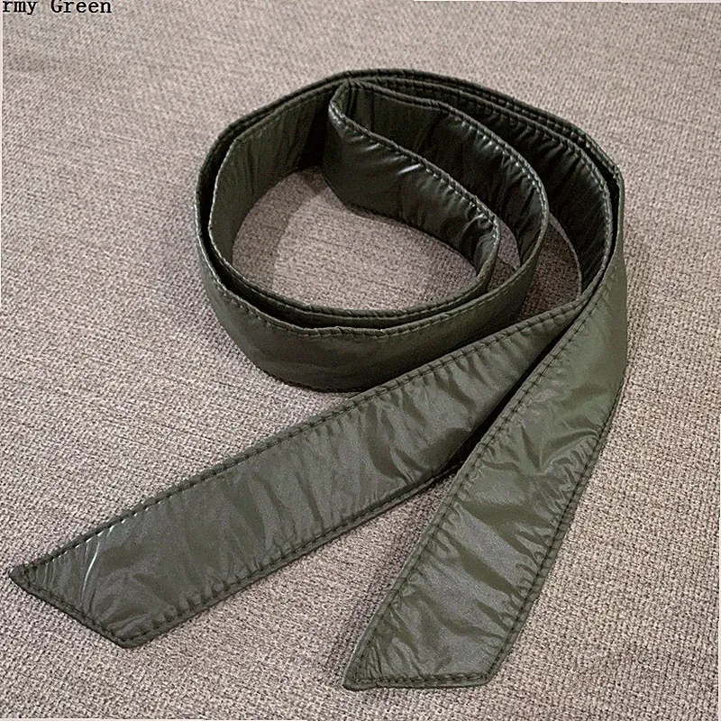4cm Breite Damen Gürtel Stoff Bund Für Daunenmantel Armeegrün Nero Nemesis
