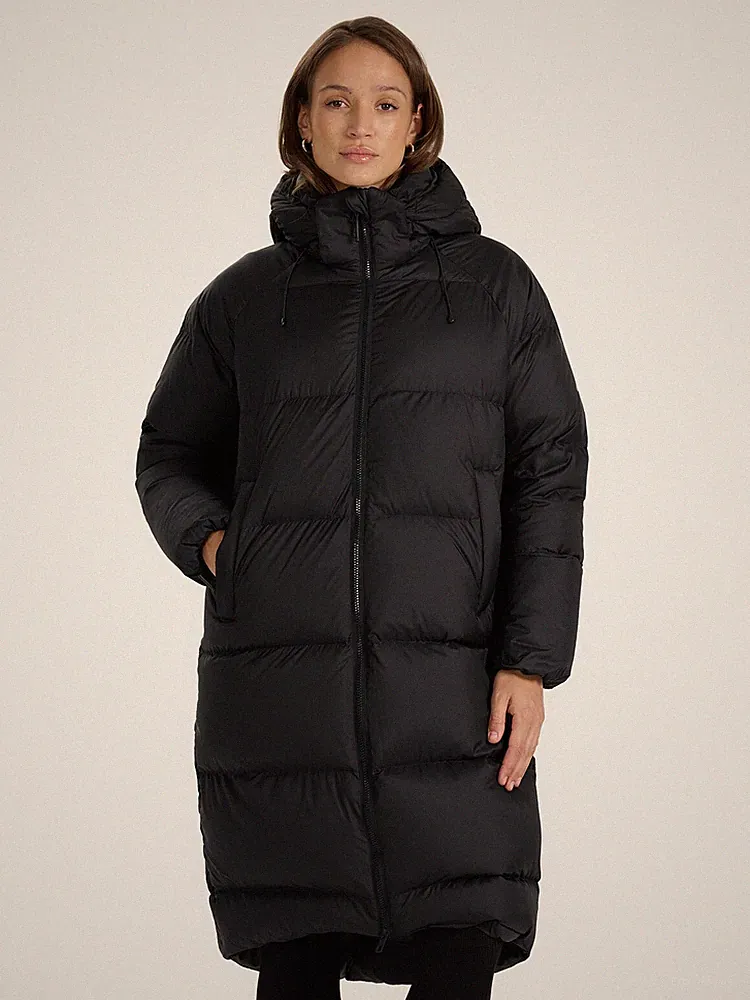 4F Damen Daunenmantel mit Naturfüllung - schwarz 4FWAW25TDJAF596-20S