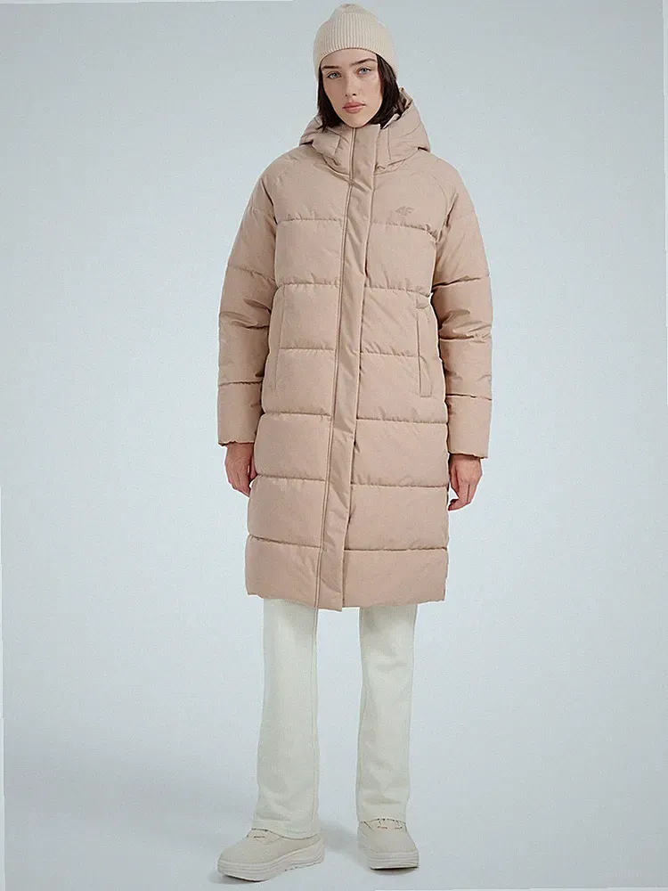 4F Damen Daunenmantel mit synthetischer Füllung - beige 4FWAW25TDJAF587-083S