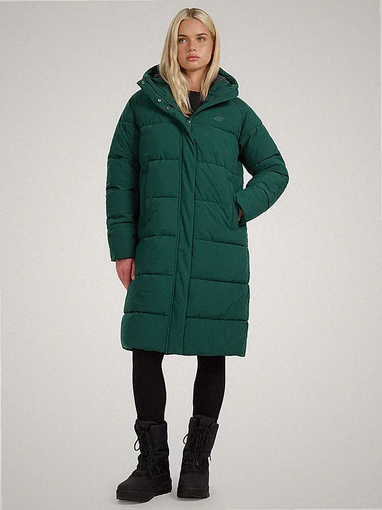 4F Damen Daunenmantel mit synthetischer Füllung - grün 4FWAW25TDJAF587-41S