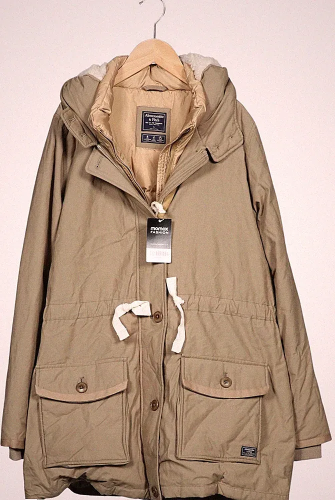 Abercrombie & Fitch Mantel Damen Jacke Parka Gr. L Baumwolle Daunen ... #hlqyyez