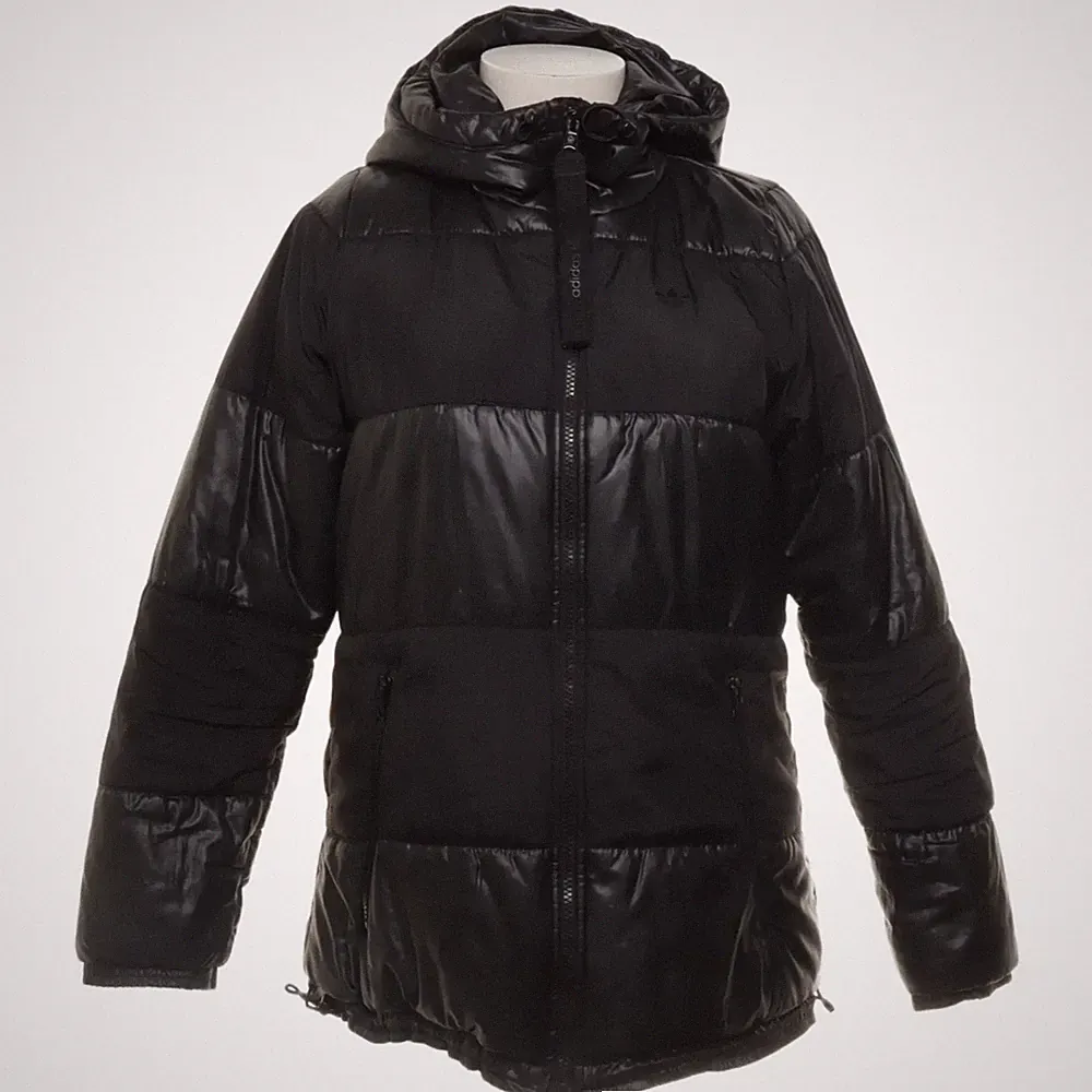 Adidas, Daunenjacke, Damen, Größe: S, Schwarz, Einfarbig #1ov