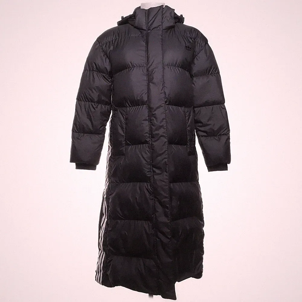 Adidas, Daunenmantel, Damen, Größe: 38, Schwarz #8Ft