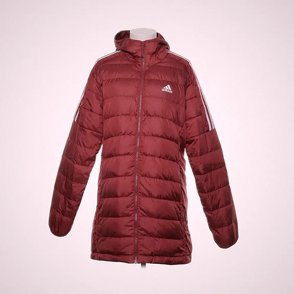 Adidas, Daunenmantel, Damen, Größe: M, Rot, Daune/Feder/Polyester #7TG