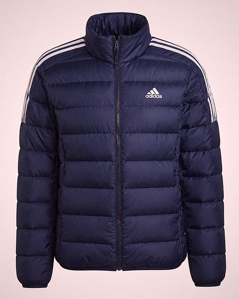 Adidas ESS Down Jacket Damen Daunenjacke Navy Blau Winterjacke 3-Streifen Neu M