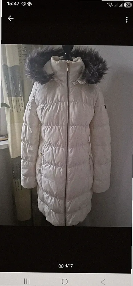 Adidas Daunenmantel mit Kapuze