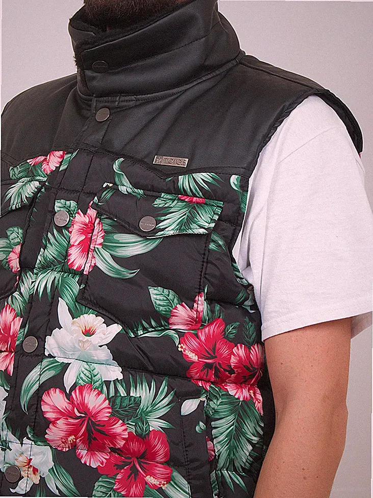 Ärmellose Daunenjacke mit Pelzkragen XL NEU