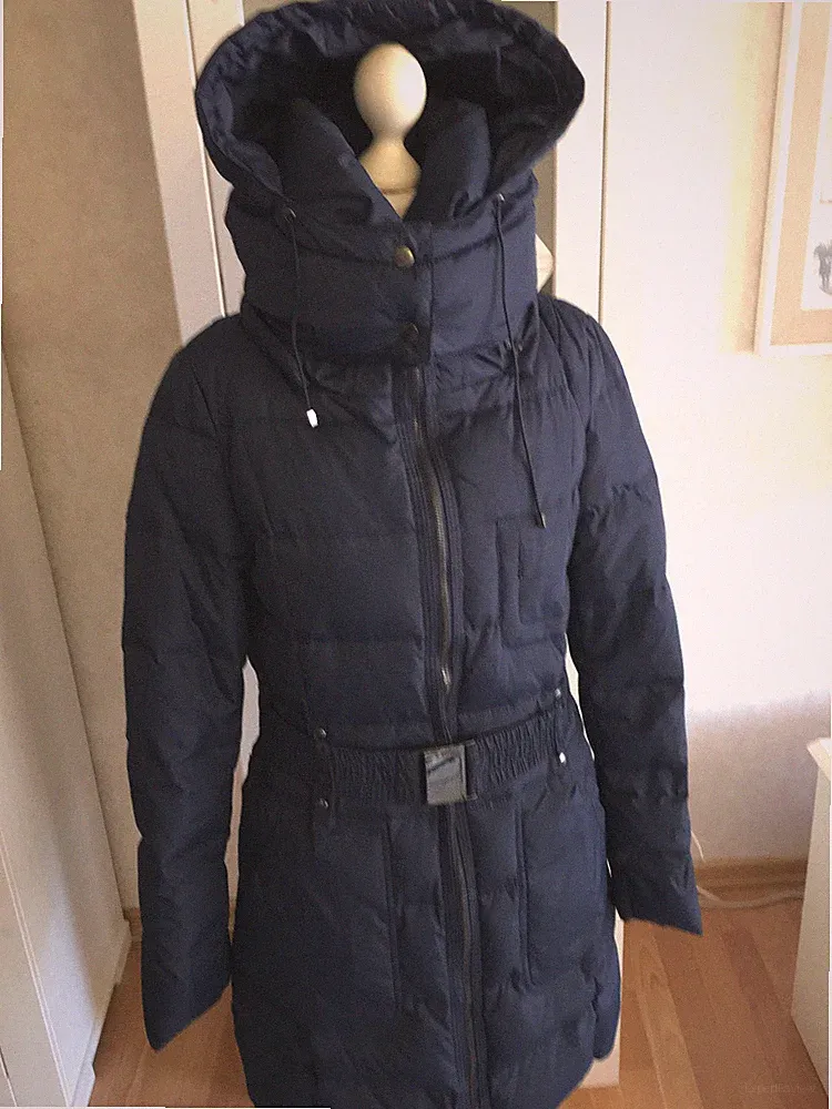 Ann Christine Gr 34 XS Daunenjacke Daunenmantel Mantel Winter Parka Kapuze Jacke