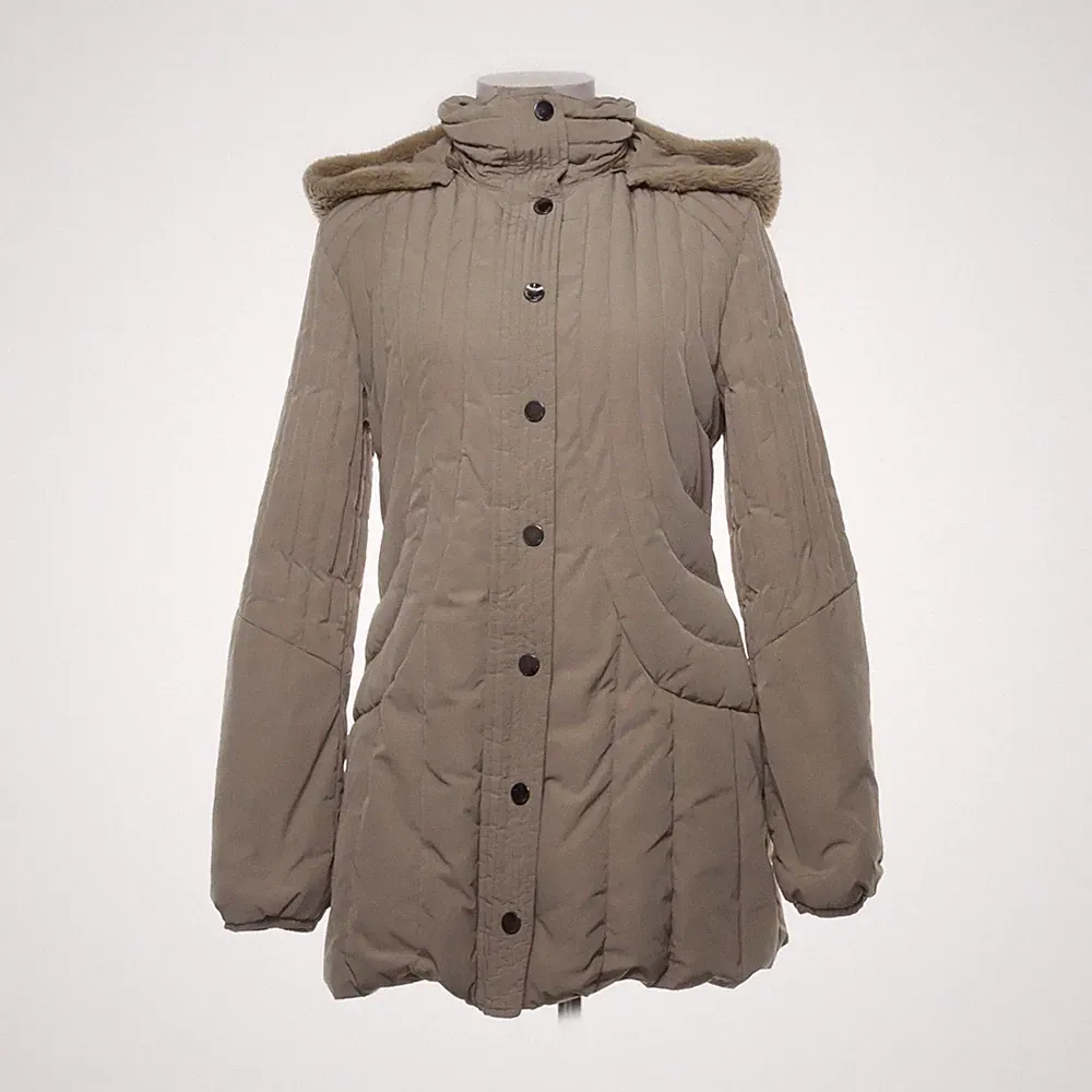 Armani Jeans, Daunenmantel, Damen, Größe: 36, Beige, Daune/Feder/Polyester #Hmg