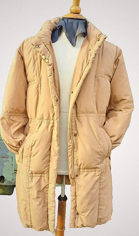 B5 Delmod Damen Daunen - Mantel Gänsedaunen Casual Look Camel - Farben Gr. 44