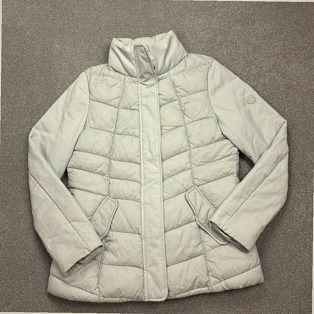 Barbour Jacke Damen Medium Grau Daunen Puffer Jagd Country Feldmantel Lady*