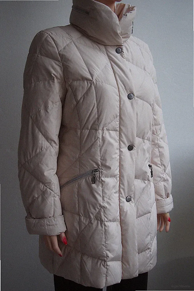 BASLER Damen-Daunen-Longjacke Steppmantel Cremefarben 38–40 M–L NEUW. (299,-)
