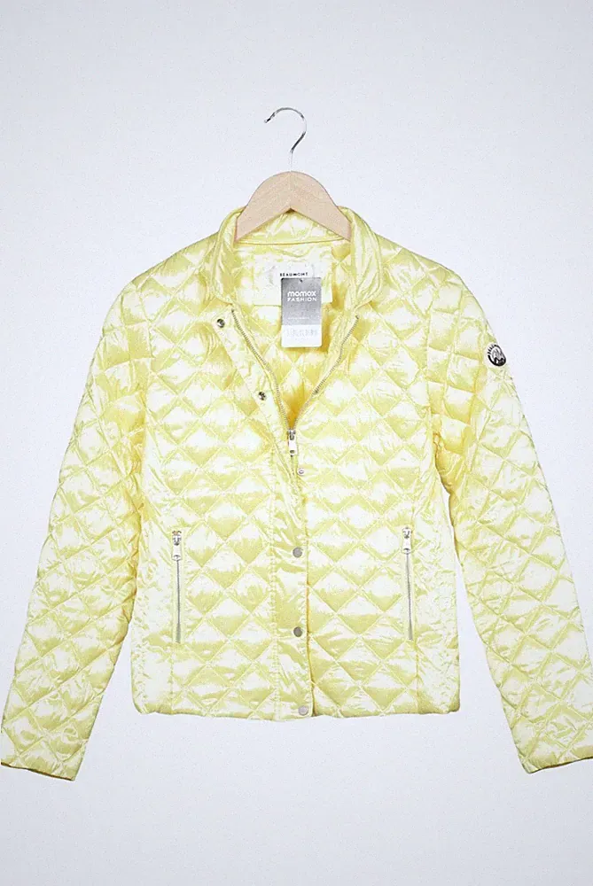 Beaumont Jacke Damen Anorak Jacket Kurzmantel Gr. EU 38 Daunen Gelb #hw20g0g