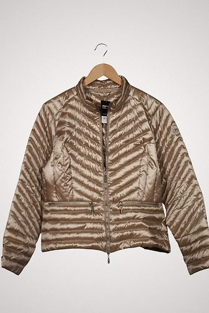 Beaumont Jacke Damen Anorak Jacket Kurzmantel Gr. L Daunen Beige #4akgj4x