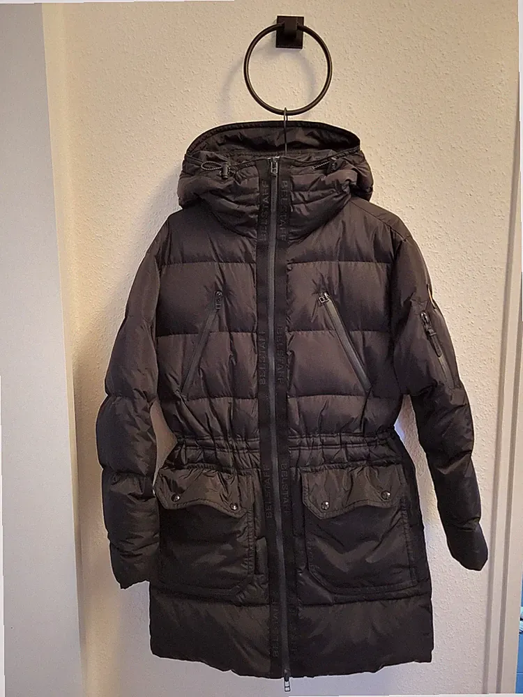 Belstaff Daunen Mantel, Blizzard Ladies Jacket, Schwarz, S/M