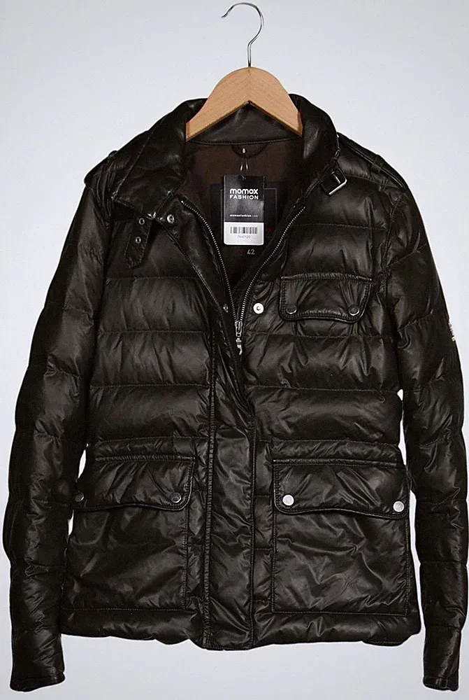 Leder Kurzer Daunenmantel
