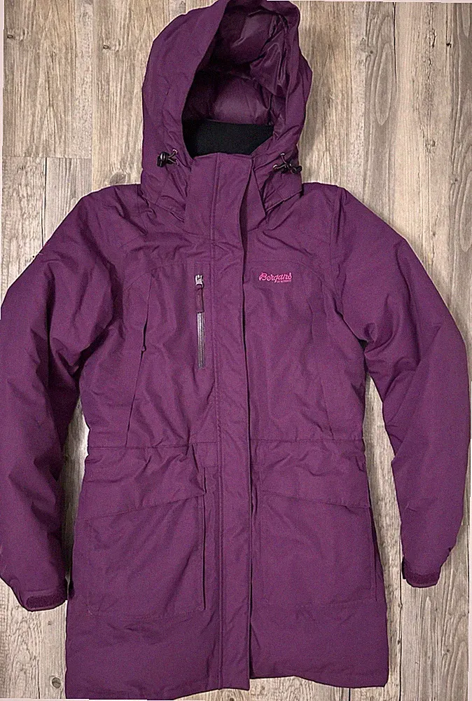 Bergans Granitt Down Lady Parka Winterjacke Daunenmantel Größe S
