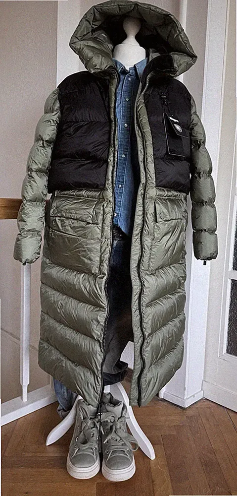 BLAUER USA Damen Daunenmantel 2XL 44 olivgrün fett NEU!
