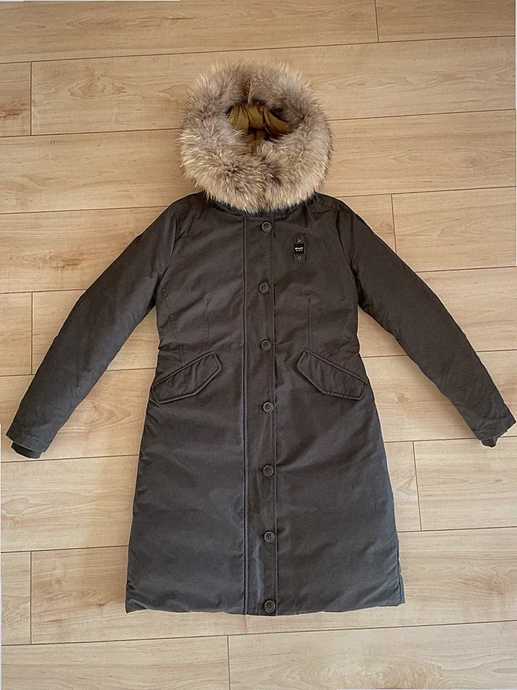 Blauer USA Daunen Parka Anorak Jacke Mantel Gr. S 36