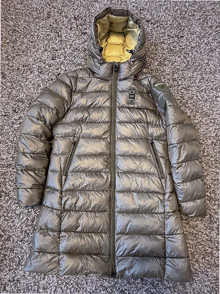 Blauer USA Daunenmantel Damen Größe XL Khaki Original Neuwertig