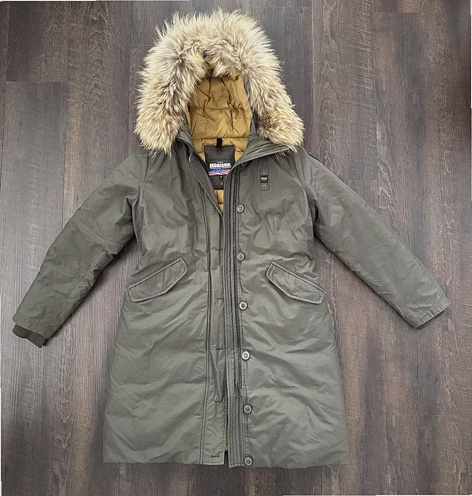 Blauer USA Winter Daunenmantel Damen XL Khaki
