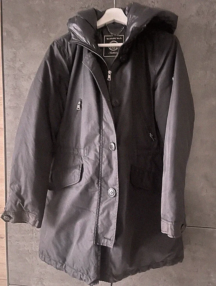☆ Blonde No. 8 ☆ Parka Jacke Mantel Schwarz M 38 NP 499€
