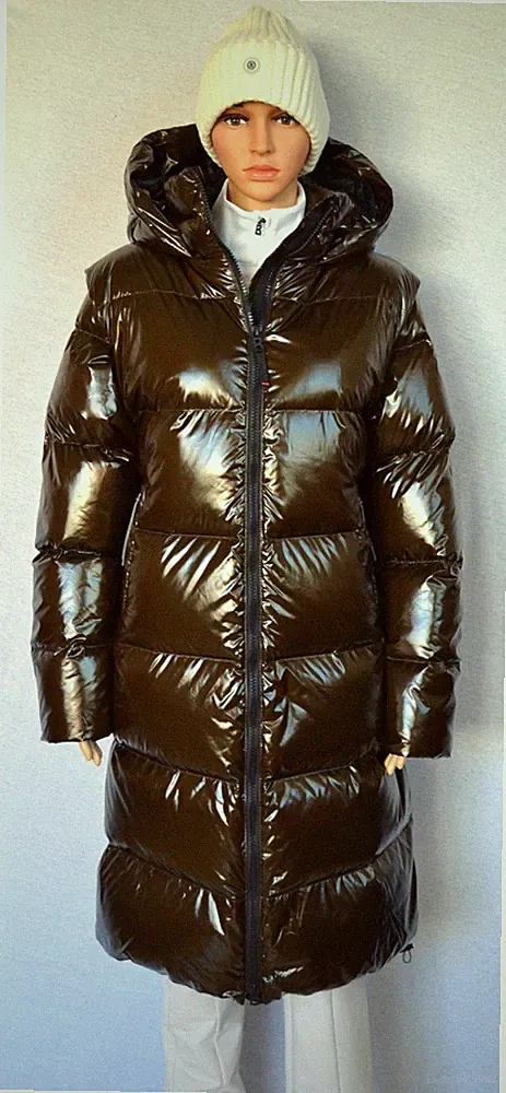 BOGNER ASTA F+I 2 in 1 DAMEN DAUNEN MANTEL WESTE CHOCO UVP 895 € Gr 36 S-M NEU