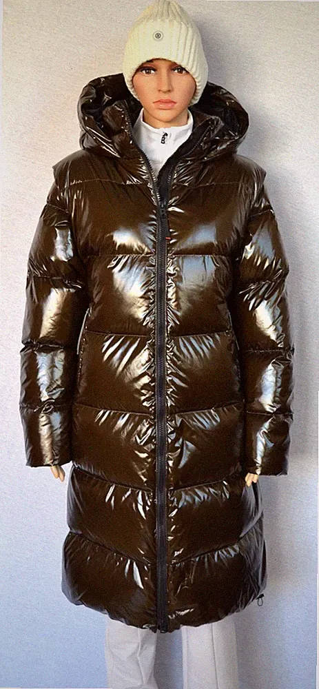 BOGNER ASTA F+I 2 in 1 DAMEN DAUNEN MANTEL WESTE CHOCO UVP 895 € Gr 36 S-M NEU