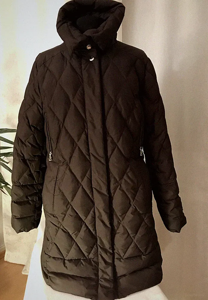 Bogner Damen Daunen-Steppmantel, braun, Größe 42, gebraucht