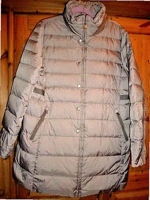 BOGNER Damen Daunenmantel Stehkragen Gr. 42 -hellbraun glänzend NEU