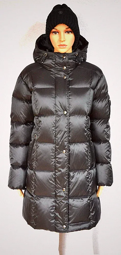 BOGNER DAMEN FANJA D1 DAUNENJACKE MANTEL SCHWARZ SHINY UVP 995 € Gr 42 XL NEU