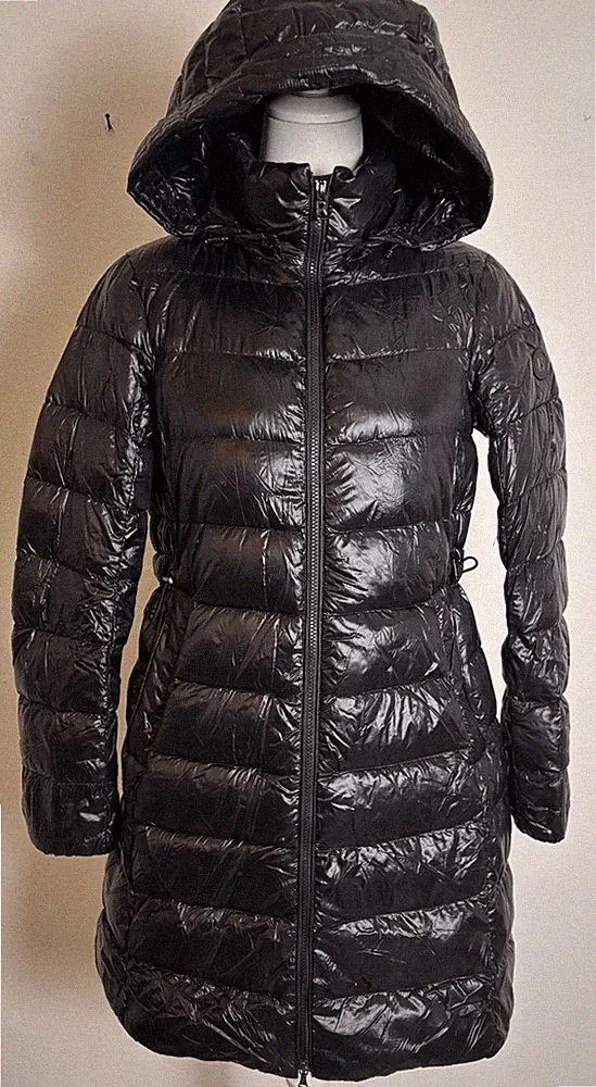 BOGNER Damen Stepp Mantel Langarm Mit Kapuze Schwarz Gr.34