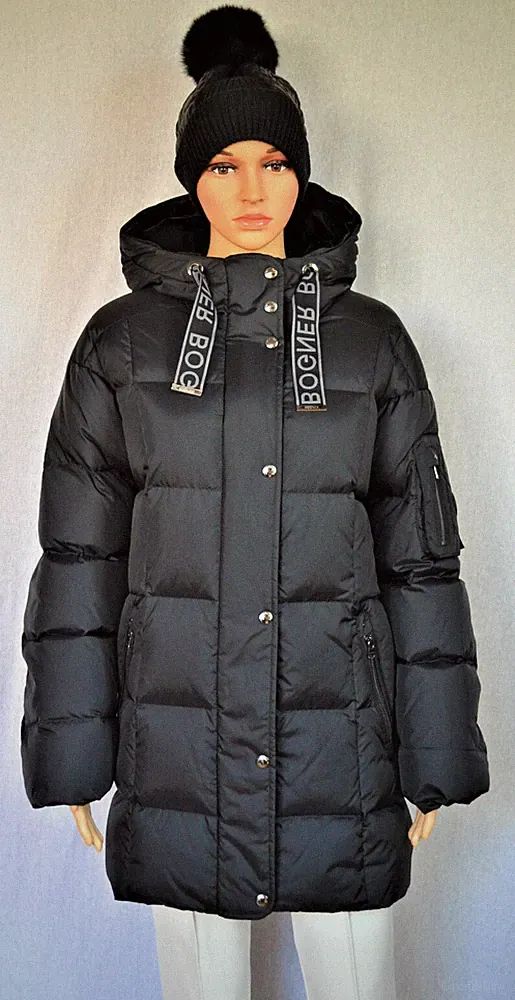 BOGNER FANJA DAMEN DAUNENJACKE MANTEL JACKE SCHWARZ UVP 995€ Gr 42 44 XL XXL NEU