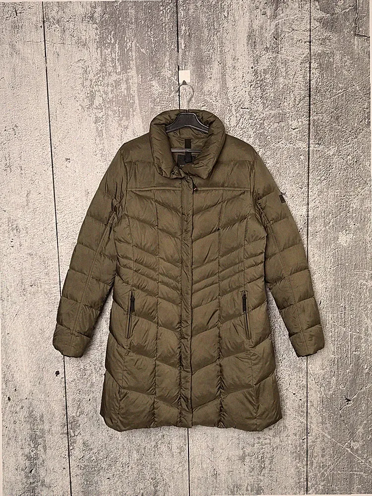 Bogner Fire + Ice Daunenmantel Damen Khaki Puffer Jacke Größe L
