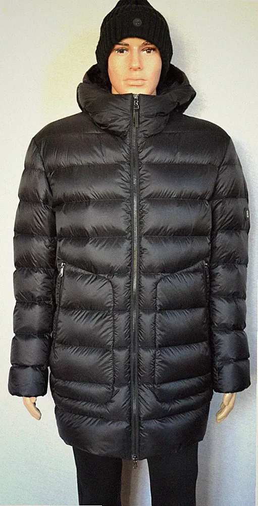 BOGNER HERBY HERREN DAUNEN JACKE MANTEL SCHWARZ KURZMANTEL UVP 795 € Gr 50 L NEU