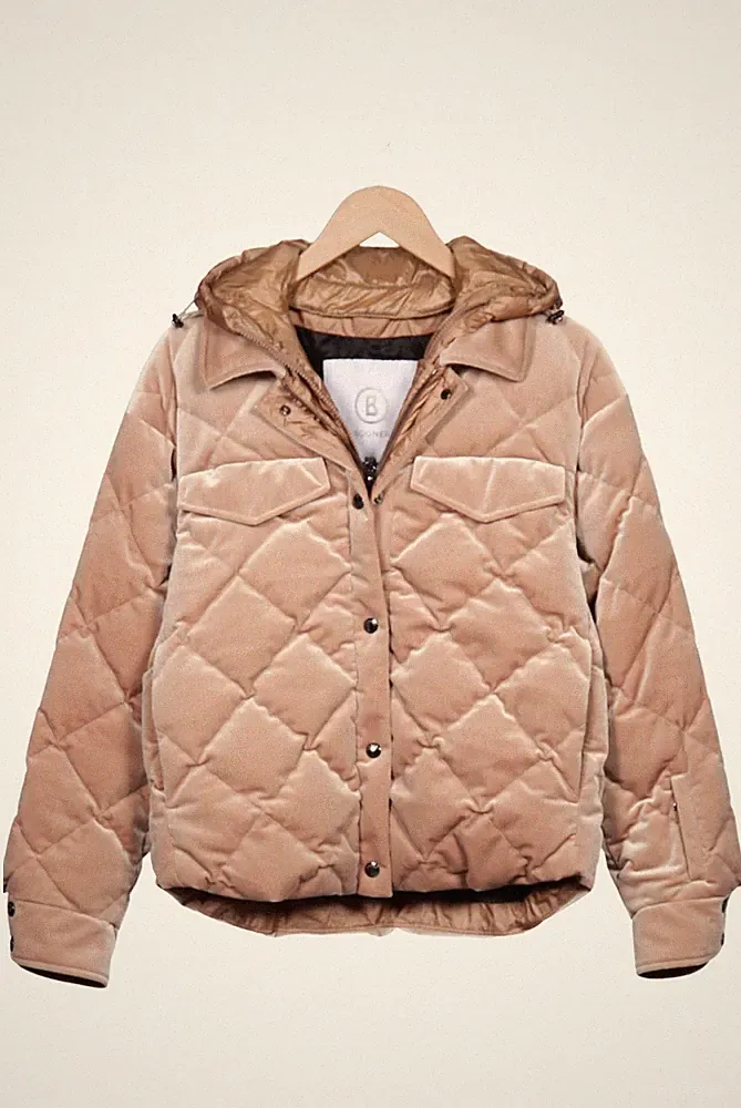 Bogner Jacke Damen Anorak Jacket Kurzmantel Gr. 36 Daunen Beige #bwt8t7j