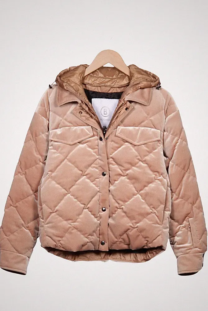 Bogner Jacke Damen Anorak Jacket Kurzmantel Gr. 36 Daunen Beige #o5mwesp