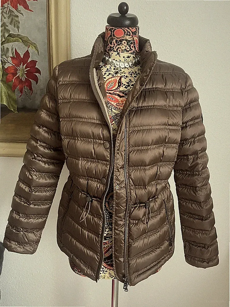 Bogner Jacke Damen Anorak Jacket Kurzmantel Gr. 40 Daunen Braun 🔝 Zustand