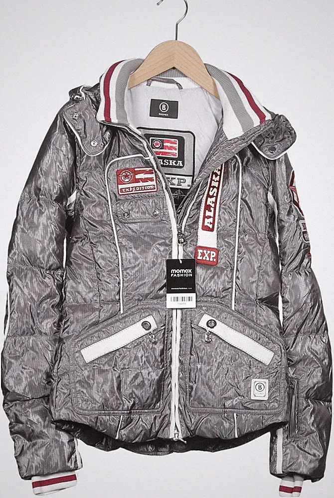 Bogner Jacke Damen Anorak Jacket Kurzmantel Gr. EU 34 Daunen Grau #bgx7kp4