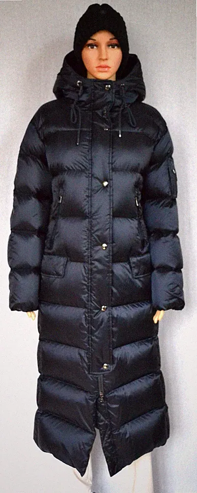 BOGNER JONNA DAMEN DAUNENMANTEL lange MANTEL BLAU UVP 1195 € Gr 36 S NEU