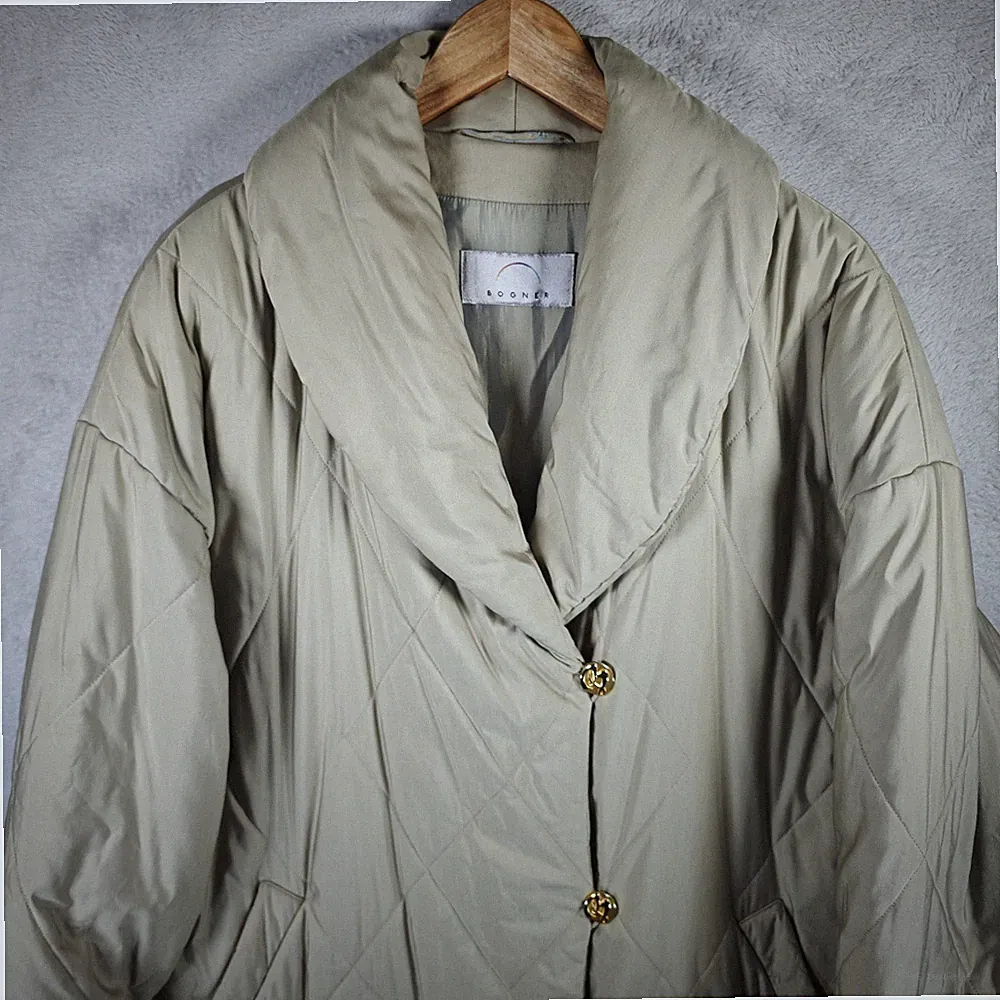 Bogner Mantel Damen Jacke Parka Gr. EU 44 Beige Daunen Winter lange Jacke