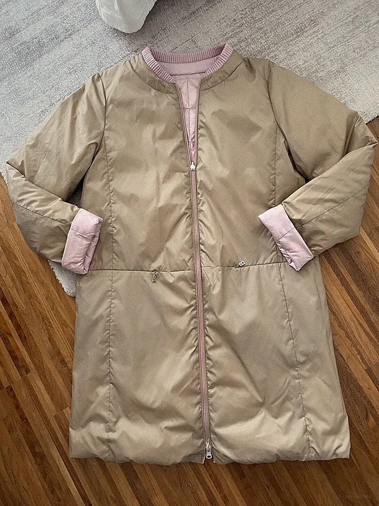 Bogner Mantel Daunenmantel Wendemantel Rosa Sand Gr. 38 - Neu