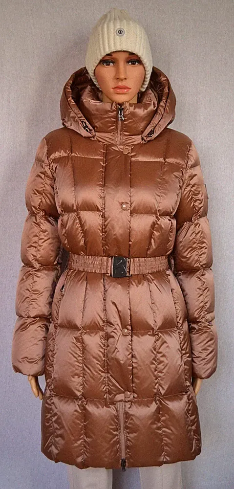 BOGNER NICCI DAMEN DAUNENMANTEL MANTEL JACKE COGNAC UVP 895 € Gr 36 S NEU