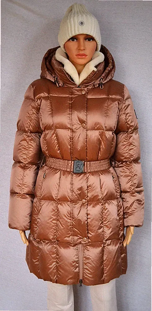 BOGNER NICCI mit LAMMFELL DAMEN DAUNENMANTEL MANTEL JACKE UVP 995 € Gr 36 S NEU