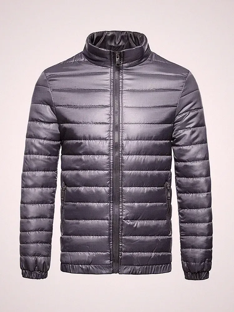 Bomberjacke Daunenjacke Sport Synthetisch Herrenmode Grau Kurz Mode Heiß 1059