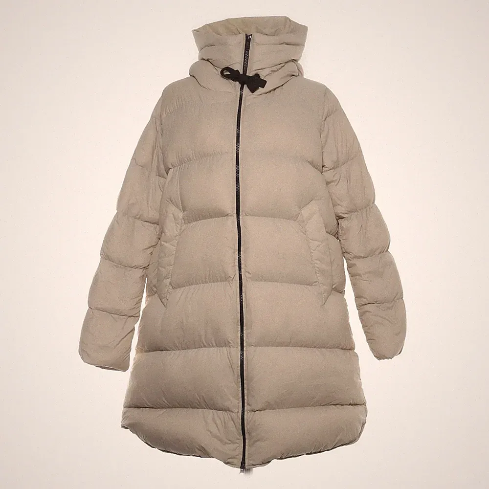 Bomboogie, Daunenmantel, Damen, Größe: 34, Beige, Daune/Feder/Nylon #7oz
