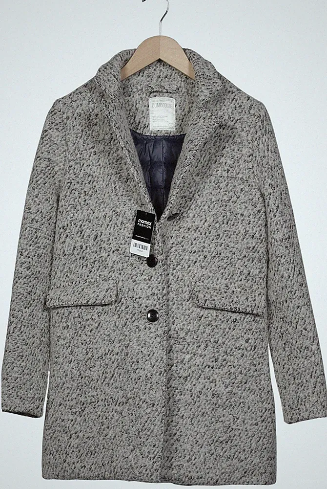BOMBOOGIE Mantel Damen Jacke Parka Gr. 36 (IT 42) Daunen Wolle Grau #oba89vw