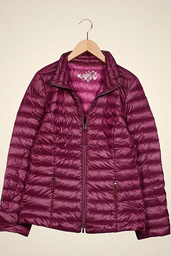 Bonita Jacke Damen Anorak Jacket Kurzmantel Gr. EU 36 Daunen Lila #bywhjmj